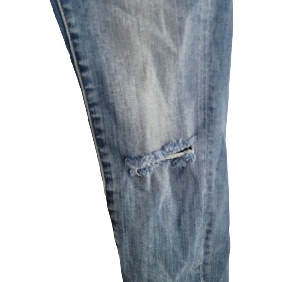 Madewell High Riser skinny destroyed raw hem jeans Size 27 - Picture 3 of 10